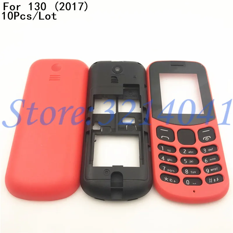 10 шт./лот новый полный чехол для телефона с английской клавиатурой Nokia 130 2017 TA 1017 +