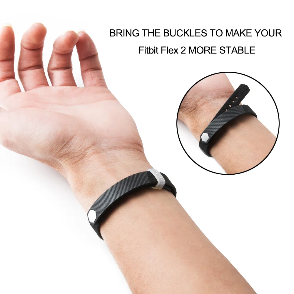Baaletc для Fitbit Flex 2 Band 6 цветов Мягкая силиконовая лента ремешок для Fibit Flex 2 браслет аксессуары маленький большой