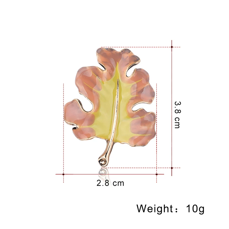 2019 модная Осенняя брошь в форме листа Элегантная Брошь праздничная свадебная