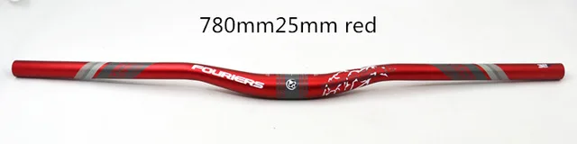 780mm25mm Red Fouriers руль для велосипеда из алюминиевого сплава Enduro AM FR XC DH MTB, руль для велосипеда 31,8 мм x 780 мм 25 мм, удлиненный руль - Цвет: 780mm25mm Red