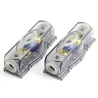 

2 Pcs Gray Clear Electrical Audio Amplifier Fuse Holder for Car Replacement