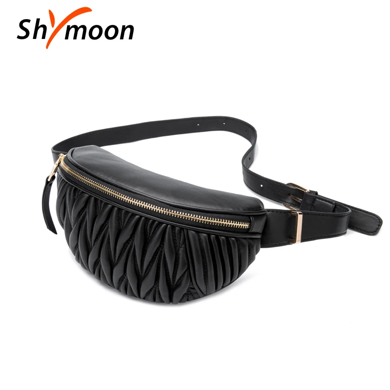 SHYMOON Женские поясные сумки роскошные брендовые дизайнерские модные кожаные