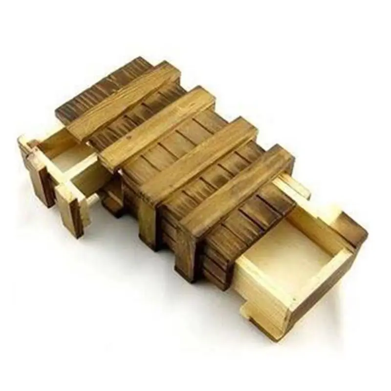 Китайский Винтажный Классический волшебный трюк в виде мозга деревянная