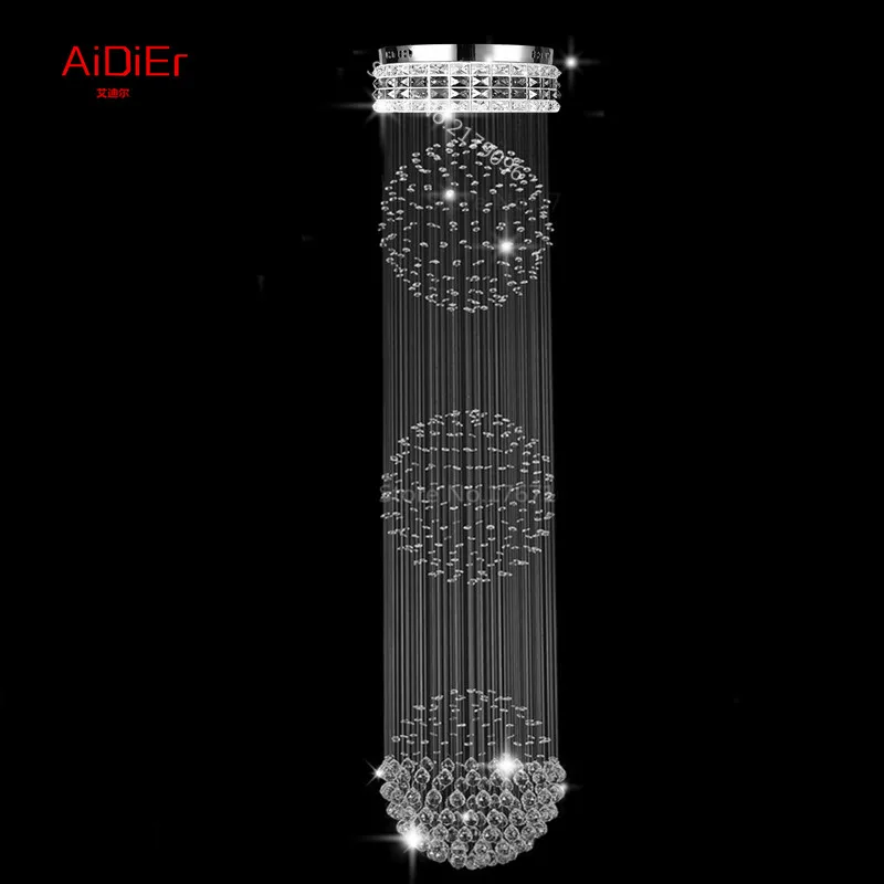 Креативная личность 3 шарика лестницы для гостиной хрустальная люстра лампа