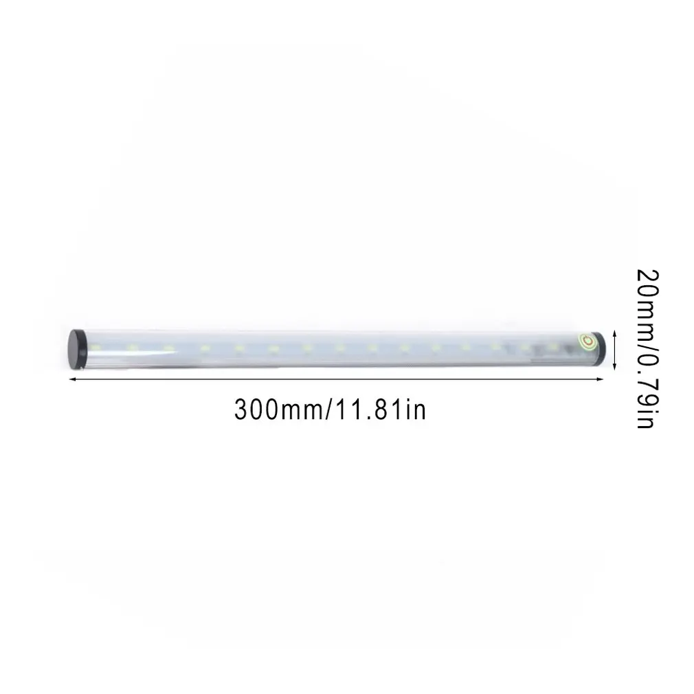 Затемняемый 30 см USB LED сенсорный датчик световая полоса шкафчик гардероб буфет