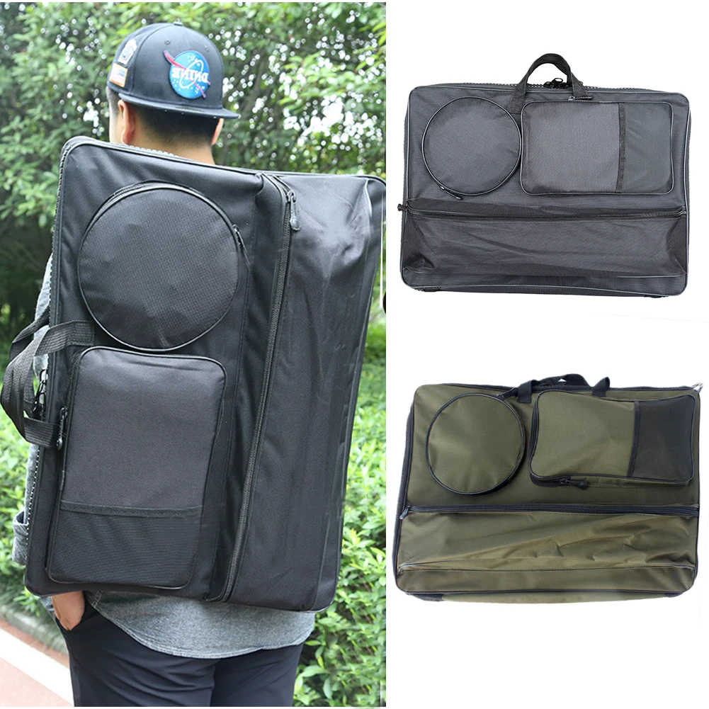 Artist Portfolio Painting Sketching Thicken Canvas Waterproof Bag Students Backpack Art Supplies Solid Zipper Large Capacity | Канцтовары