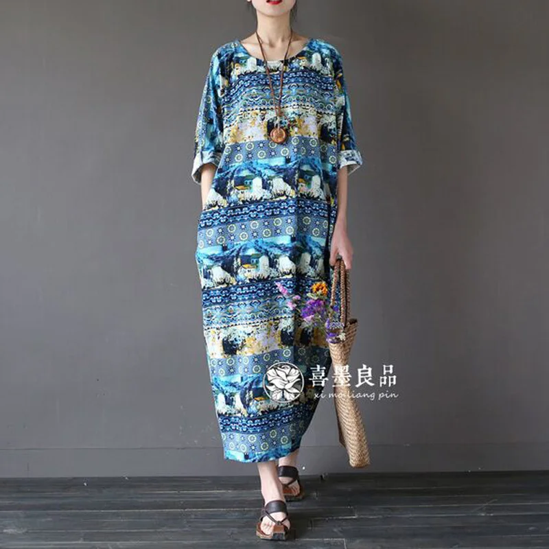 Женское летнее платье новинка 2017 модные женские хлопковые свободные платья