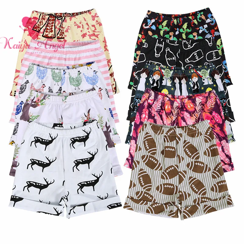 

Kaiya Angel Hot Sale Children Short Pants Child Flower Boutique Clothing Wholesale Kids Elephant Cock Deer Baby Girl Boy Shorts
