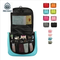 chancycosmetic bag 2017 storage beauty packing cubes portable travel cylindrical wash bag with hook type waterproof folding make