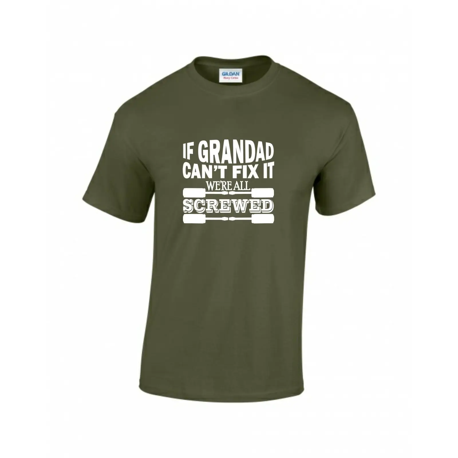 If Grandad't Fix It We're whold Funny t shirt Handyman Tools HammerMen'S летняя стильная модная мужская