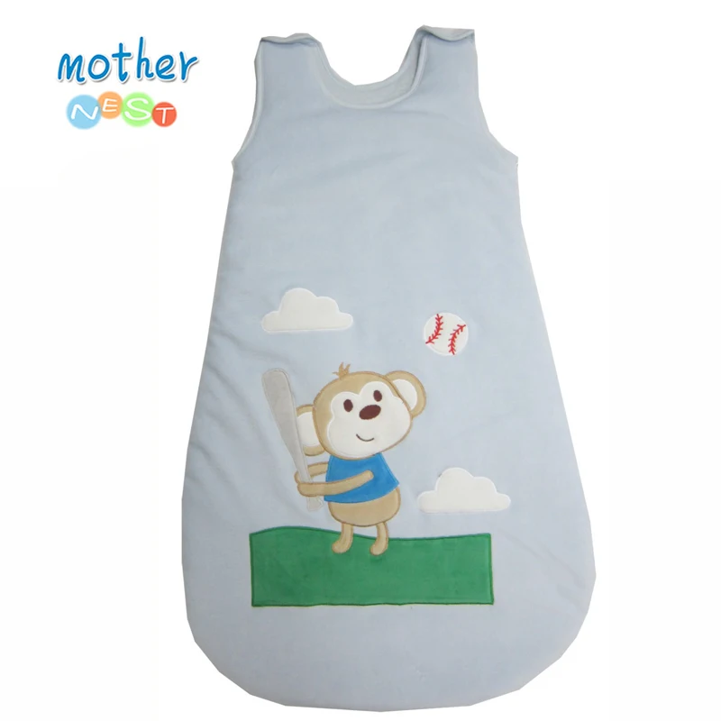 Спальный мешок Mother Nest для новорожденных флисовый комбинезон без рукавов с