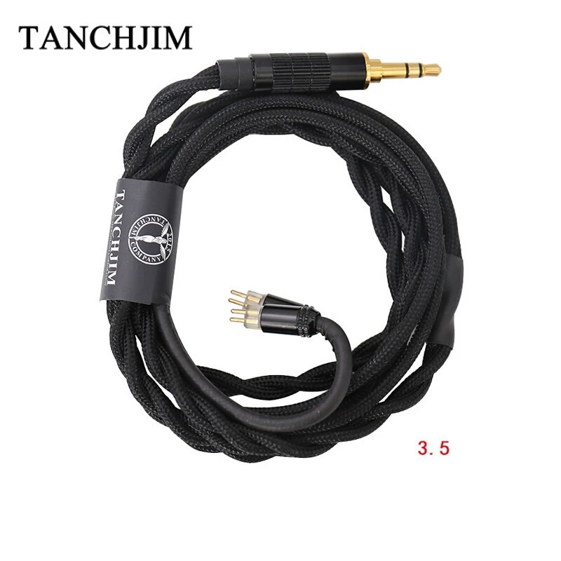 TANCHJIM T203 кислородный однокристальный медный кабель для обновления 0,78 Pin 2,5, 3,5, 4,4 мм сбалансированный кабель для обновления