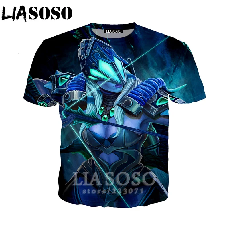 17 LIASOSO, новая модная толстовка, 3D принт, для мужчин и женщин, видео игра, Dota 2, футболка, повседневная, унисекс, короткий рукав, Harajuku, пуловер, A130-08 - Цвет: 17