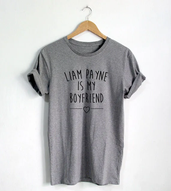Футболка Liam Payne is my boyfriend модная футболка унисекс с блоггером большого размера и