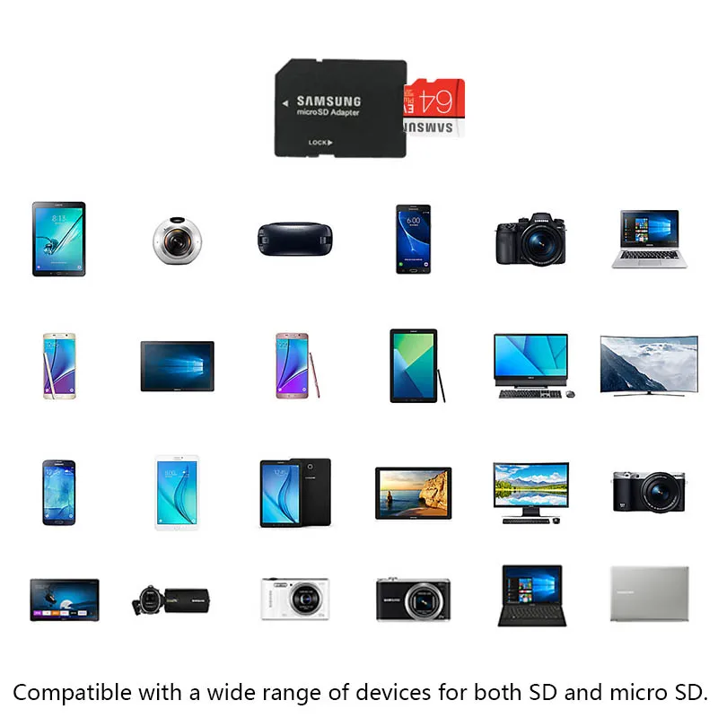 Samsung новый evo карты памяти 16 ГБ/32 ГБ/sdhc 64 ГБ/128 ГБ/256 ГБ/sdxc tf флэш micro sd uhs i class10 c10 u3