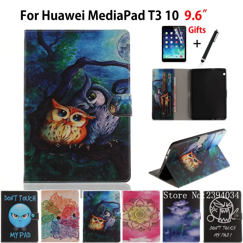 Модный окрашенный чехол для Huawei MediaPad T3 10 AGS W09 L09 9 6 &quot Чехол Для Honor Play Pad 2 + пленка