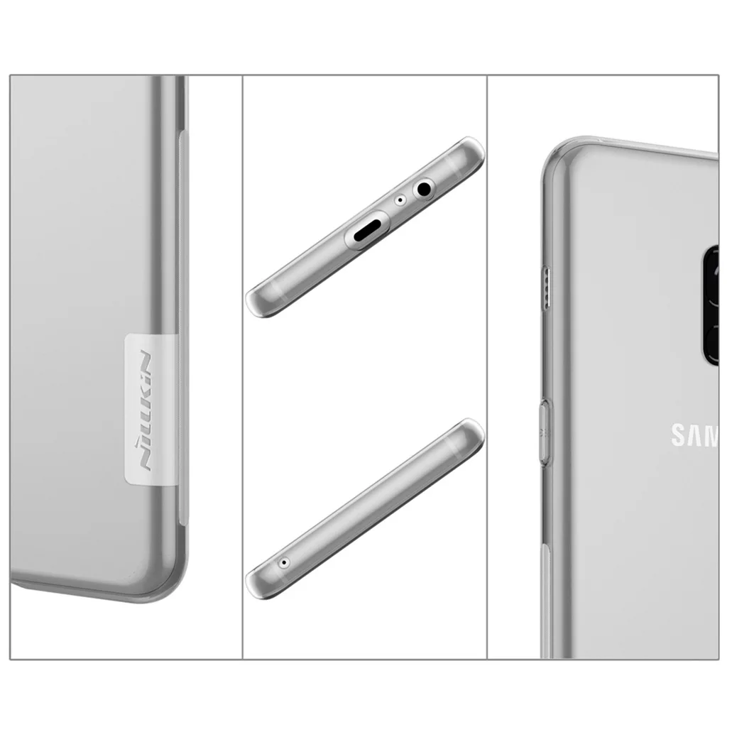 Чехол Nillkin Nature для Samsung Galaxy A8 + 2018 прозрачный мягкий силиконовый чехол из ТПУ Plus