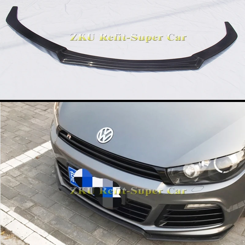 Спойлер переднего бампера из углеродного волокна для Volkswagen Scirocco R 2009-2014 |