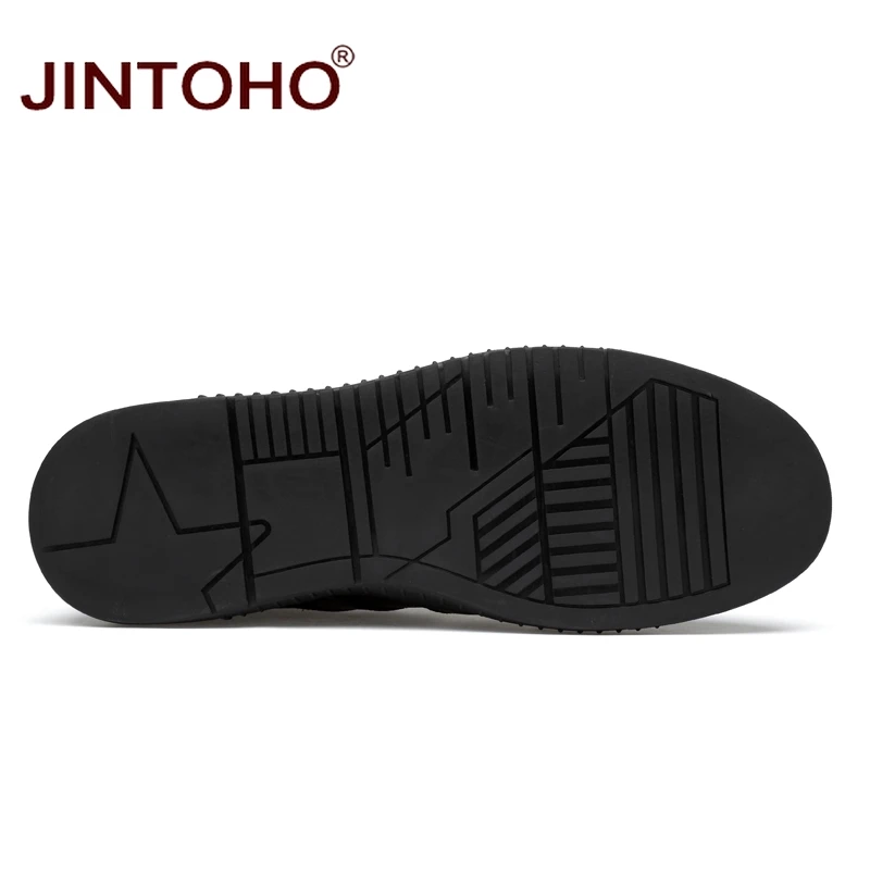 Туфли JINTOHO мужские из натуральной кожи Повседневная модная брендовая