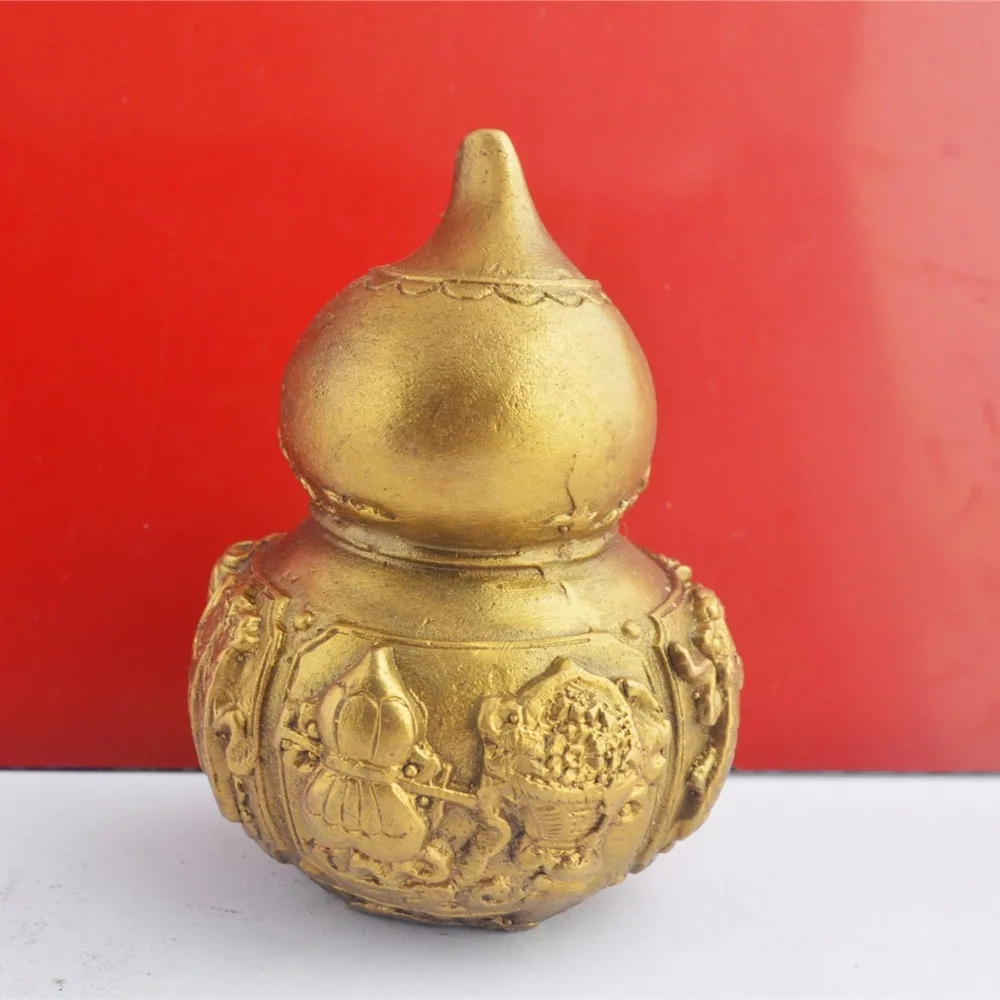 3-дюймовая латунная статуя фэн-шуй фа Чи Ву Лу для укрепления здоровья