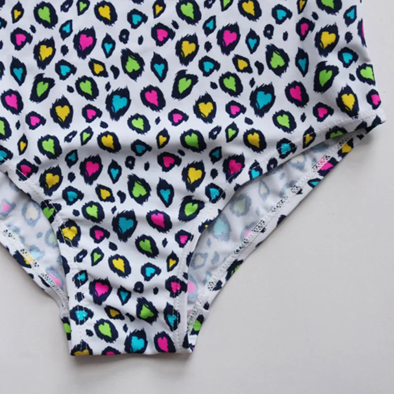 Детский слитный купальник с леопардовым принтом на возраст 2-8 лет | Спорт и