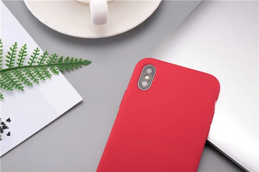 Настоящий жидкий силиконовый чехол для телефона для Apple Iphone X Xs роскошный мягкий защитный чехол из микрофибры для Iphone 8 7 6 6s Plus