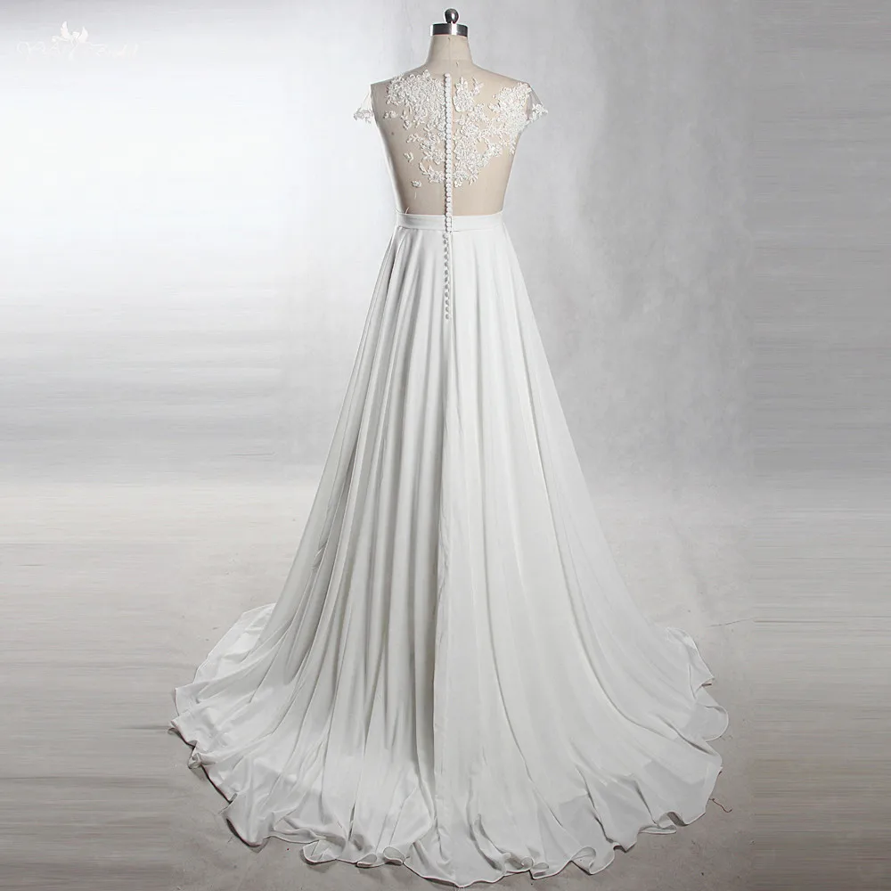 RSW1382 Yiaibridal реальные фотографии работы для беременных Иллюзия на спине рукава