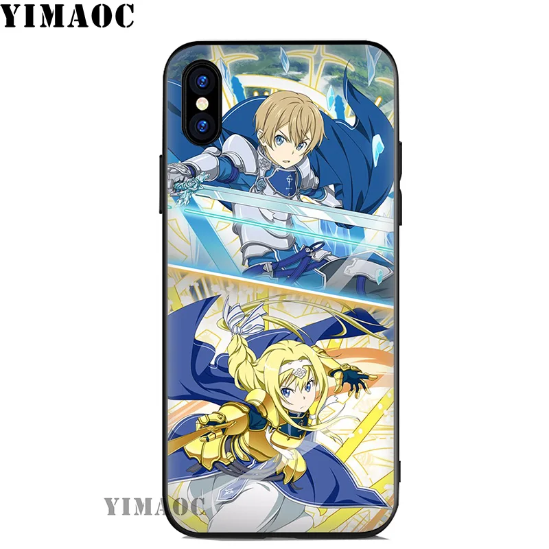 YIMAOC Sword Art онлайн Алисия Мягкий силиконовый чехол для iPhone 11 Pro Xr Xs Max X или 10 8 7 6 6S Plus 5