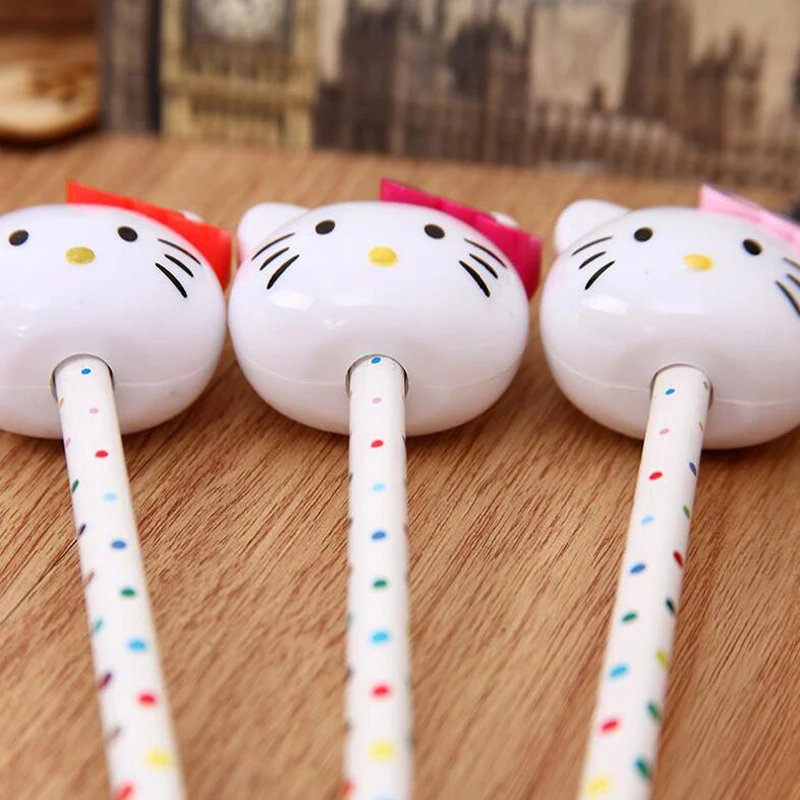 Kawaii, милая головка hello kitty, точилка для карандашей с одним отверстием, для офиса, школы, поставка карандашей, точилка для карандашей, детский подарок