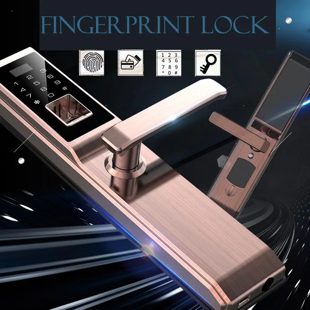 X4 цифровой биометрический дверной замок Touch пароль Anti theft Главная безопасности