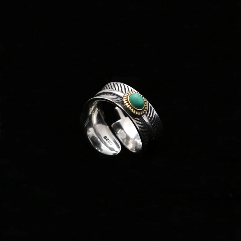 Кольцо регулируемое из серебра 100% пробы с перьями|adjustable fashion rings|adjustable ringring for |