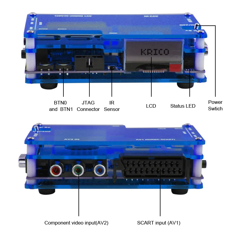 Ossc Hdmi Converter Kit For Retro Game Console Playstation 1 2/Xbox One 360/Atari Series/Dreamcast/Sega Series And So On(EU Pl |