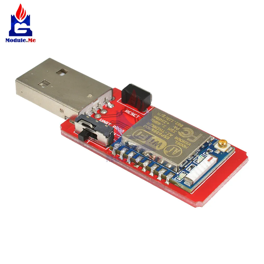 USB к ESP8266 ESP-07 Wi-Fi модуль Встроенная антенна к ttl драйвер модуль CH340G беспроводной макетной платы модуль