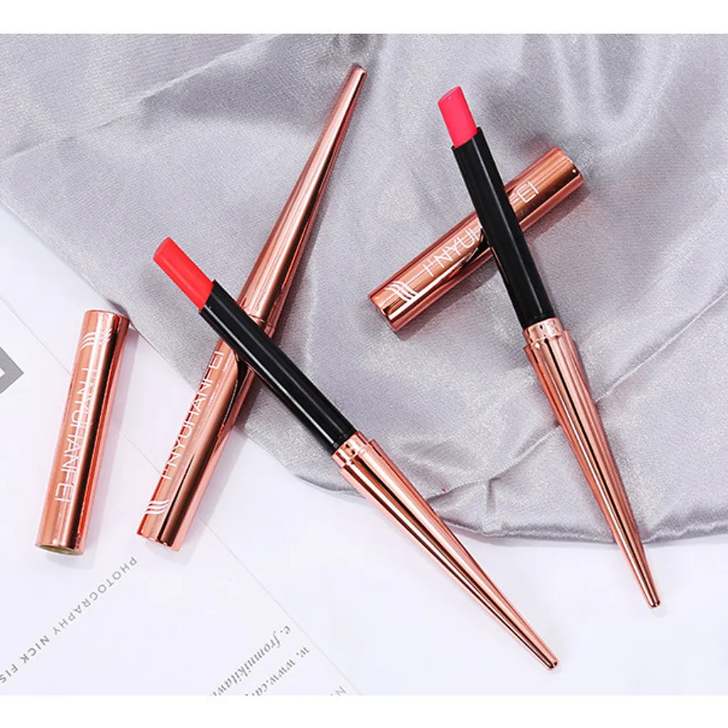 Waterproof Lipstick Matte Pumpkin Color Eat Earth Rich Vitamin E Moisturizing G605 |