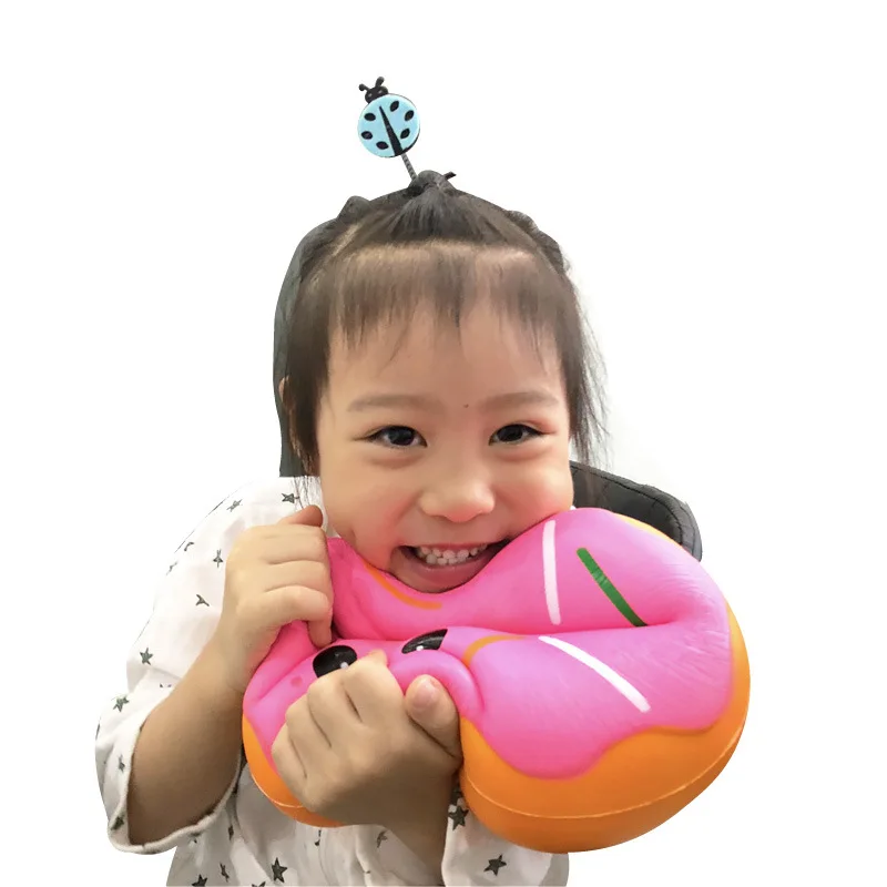 Smile Doughnut большой Сжимаемый огромные сжимаемые медленно растущие игрушки мягкая