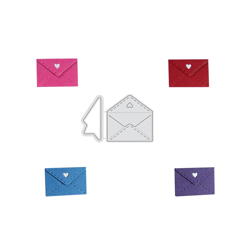 

Julyarts 2pcs/set Cute Envelope Metal Cutting Dies 2019 for Scrapbooking Album Card Decoration