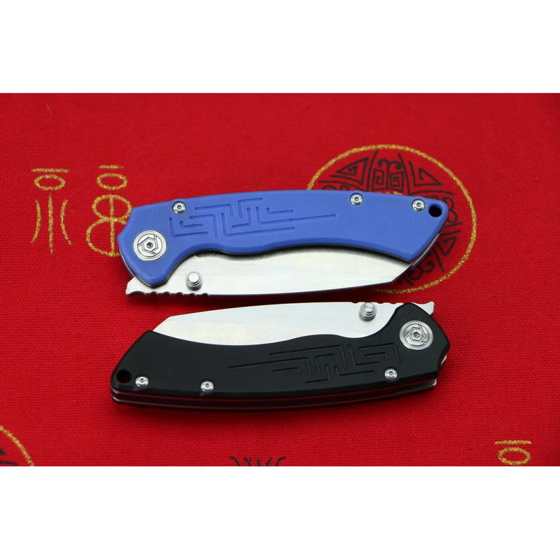 

CH New toucans folding knife D2 blade ball bearing washer G10 handle outdoor camping hunting pocket knife EDC tools