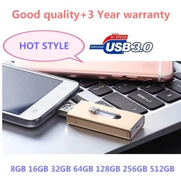 Горячая флеш накопитель usb 3 0 для iphone 5/6/s plus OTG Lightning mirco карта 8 ГБ 16 32 64usb Флешка 0|usb