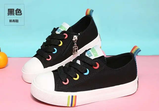 2016 spring New Children shoes child canvas boy white sneakers single casual girl | Детская одежда и обувь