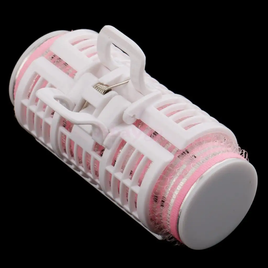 

Set of 2 USB Plastic DIY Clip Roller Heat Hair Curlers Curls Bangs Salon Clamps for Women Girls Hairstyling Design