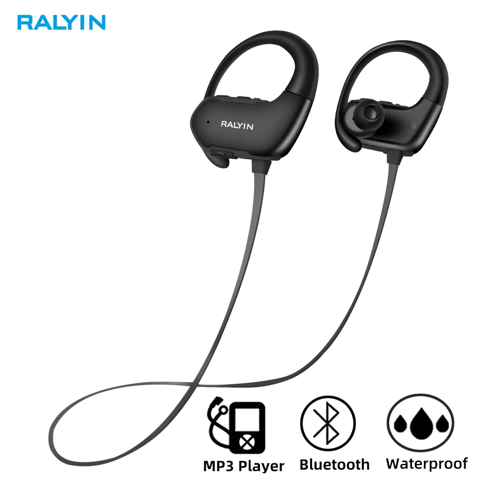 M2 Bluetooth 4 2 наушники спортивные водонепроницаемые беспроводные с 8 Гб mp3 плеером