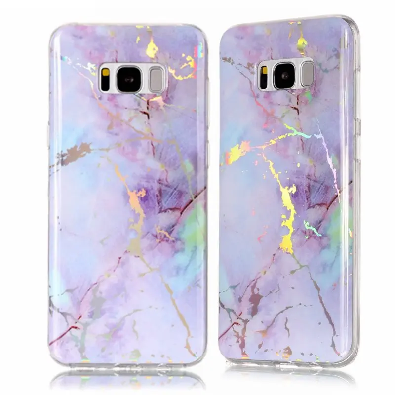 Для samsung S8 Гранит Чехлы для Coque Galaxy Plus S 8 S8Plus задняя крышка мягкая Мрамор