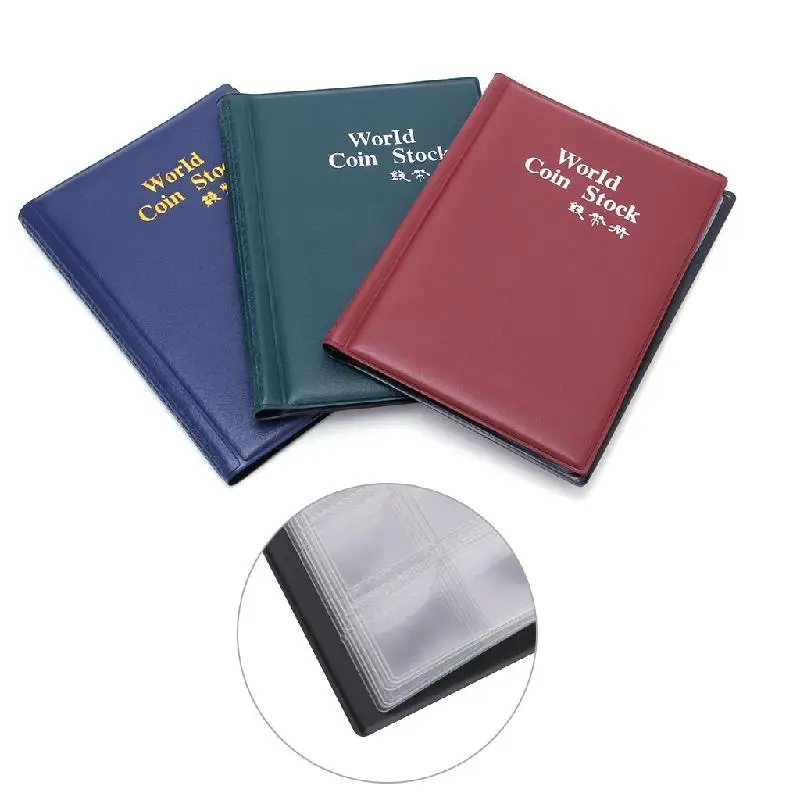 120 монет коллекция хранения сумка для Денег Пенни Карманы Альбом