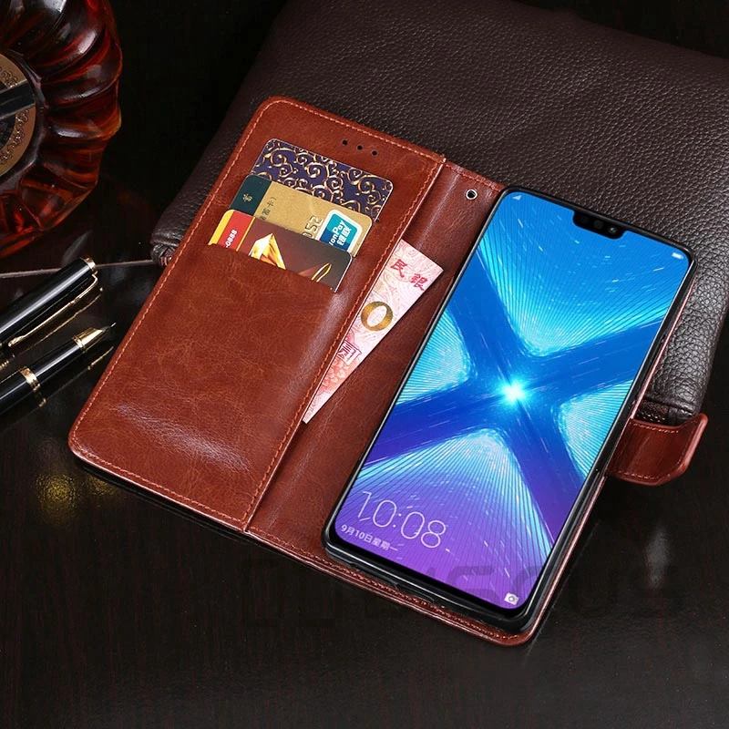 Роскошный защитный чехол-книжка из искусственной кожи чехол для Huawei Honor 10X вид 10