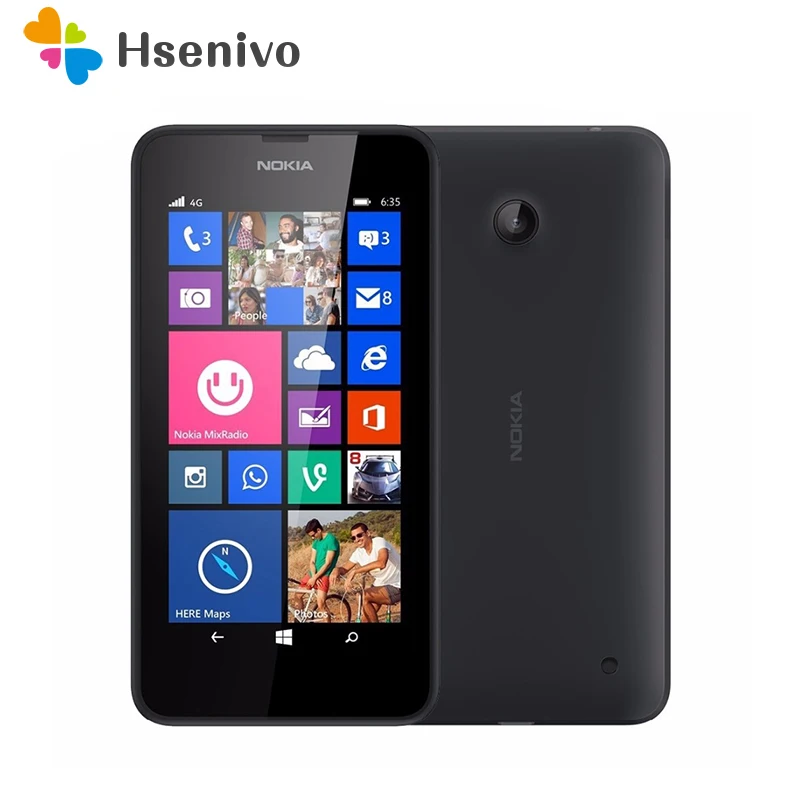 Nokia Lumia 635 Восстановленный Оригинальный телефон 4 5 &quotчетырехъядерный 1 2 ГГц 8G ROM