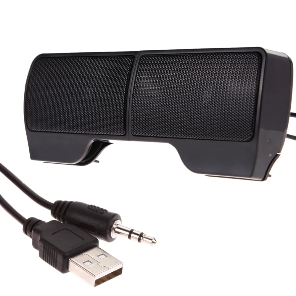 Mini portable clip USB stereo speaker line controller Soundbar laptop MP3 mobile phone music player with computer Clip NE |