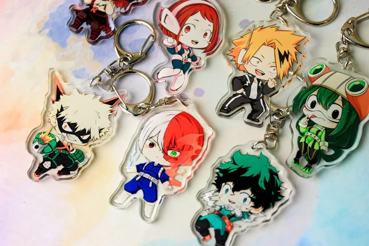 Аниме Моя геройская Академия Boku no Hero Akademia Midoriya Bakugou Katsuki акриловый брелок экшн