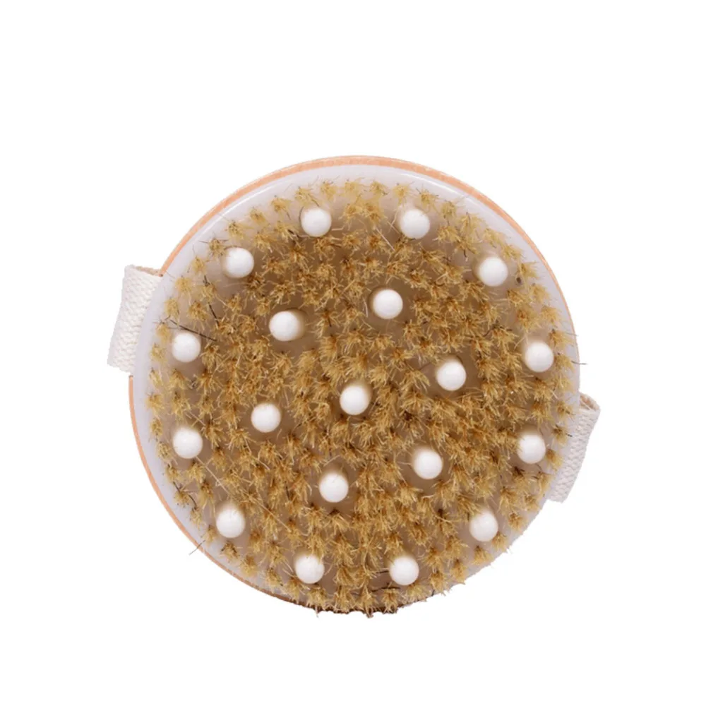 Щетка для сухого/Влажного Тела очищает омертвевшие клетки кожи уменьшая