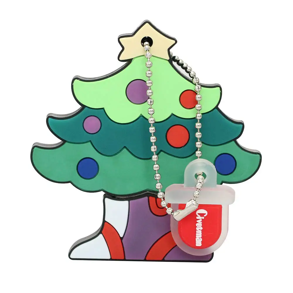 USB флеш-накопитель 128 Гб мультфильм Рождественский подарок USB флэш-накопитель 4 GB/8 GB/16 GB/32 GB/64 GB, с принтом «Олень», USB флэш-карта памяти, Флеш накопитель - Цвет: Model 3