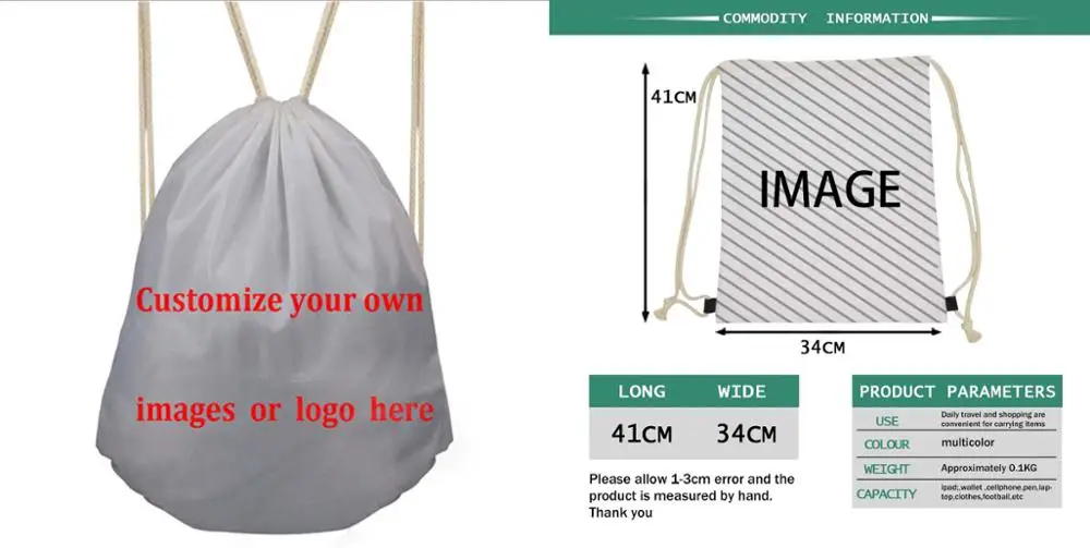 Z3 Draw strings bag Женский кошелек Schnauzer с 3D принтом, Женский кошелек на молнии, несколько карт, сумки для телефона, женская сумочка - Цвет: Z3 Draw strings bag